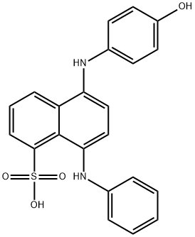 8-anilino-5-(4-hydroxyanilino)naphthalenesulphonic acid 结构式