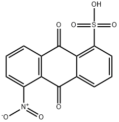 1-硝基蒽醌-5-磺酸钠盐 结构式