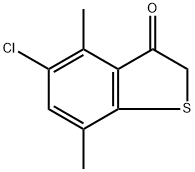 5-chloro-4,7-dimethylbenzo[b]thiophen-3(2H)-one 结构式