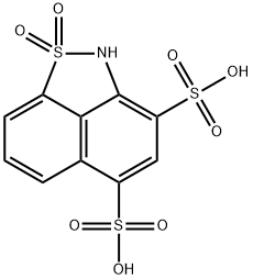 2H-naphth[1,8-cd]isothiazole-3,5-disulphonic acid 1,1-dioxide 结构式