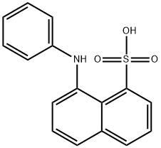 8-苯胺-1-萘磺酸 结构式