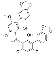 1,3-Benzodioxol-5-yl(2-hydroxy-4,6-dimethoxyphenyl) ketone 结构式