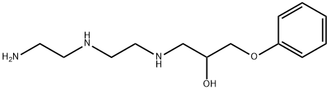 1-[[2-[(2-aminoethyl)amino]ethyl]amino]-3-phenoxypropan-2-ol 结构式