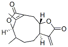 [3aR,5E,7R,11aS,(+)]-3,3a,4,7,11,11a-Hexahydro-6-methyl-3-methylene-9H-7,10-ethanylylidene-2H-furo[2,3-e]oxecin-2,9-dione 结构式