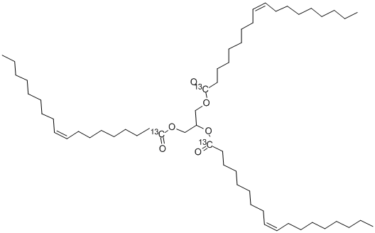三油精-1,1,1-13C3 结构式