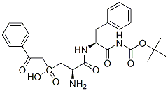 tert-butoxycarbonyl-beta-phenacyl-aspartyl-phenylalanineamide 结构式