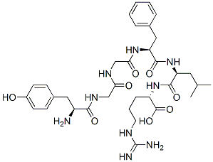 tyrosyl-glycyl-glycyl-phenylalanyl-leucyl-arginine 结构式