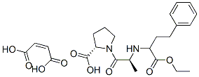 1-[N-[1-(ethoxycarbonyl)-3-phenylpropyl]-L-alanyl]-L-proline maleate 结构式