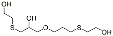 1-[(2-hydroxyethyl)thio]-3-[3-[(2-hydroxyethyl)thio]propoxy]propan-2-ol 结构式