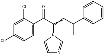 2-Penten-1-one,  1-(2,4-dichlorophenyl)-2-(1H-imidazol-1-yl)-4-phenyl- 结构式