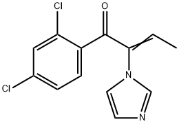 2-Buten-1-one,  1-(2,4-dichlorophenyl)-2-(1H-imidazol-1-yl)- 结构式