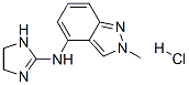 N-(4,5-dihydro-1H-imidazol-2-yl)-2-methyl-2H-indazol-4-amine monohydrochloride 结构式