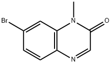 7-溴-1-甲基-1H-喹噁啉-2-酮 结构式