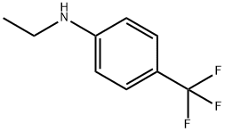 N-乙基-4-(三氟甲基)苯胺 结构式