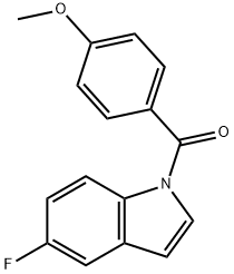 5-fluoro-1-(4-methoxybenzoyl)-1H-indole 结构式