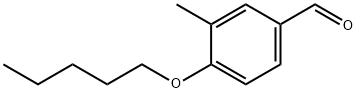 Benzaldehyde, 3-methyl-4-(pentyloxy)- (9CI) 结构式
