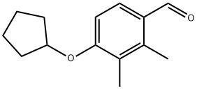 Benzaldehyde, 4-(cyclopentyloxy)-2,3-dimethyl- (9CI) 结构式