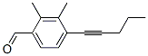 Benzaldehyde, 2,3-dimethyl-4-(1-pentynyl)- (9CI) 结构式