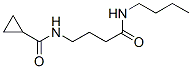 N-butyl-4-(cyclopropanecarbonylamino)butanamide 结构式