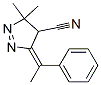 3H-Pyrazole-4-carbonitrile,4,5-dihydro-3,3-dimethyl-5-(1-phenylethylidene)-,(5E)-(9CI) 结构式