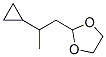 1,3-Dioxolane,  2-(2-cyclopropylpropyl)- 结构式