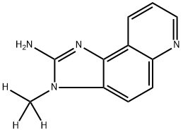 2-氨基-3-(三氘代甲基)-3H-咪唑[4,5-F]喹啉 结构式