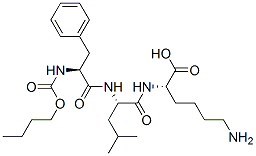 butyloxycarbonyl-phenylalanyl-leucyl-lysine 结构式