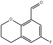 6-氟-色满-8-甲醛 结构式