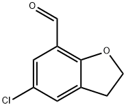 5-氯-2,3-二氢苯并呋喃-7-甲醛 结构式