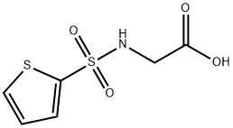 2-(噻吩-2-磺酰氨基)乙酸 结构式