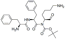 t-butoxycarbonyl-phenylalanyl-phenylalanyl-lysinal 结构式