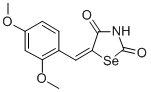 5-((2,4-Dimethoxyphenyl)methylene)selenazolidine-2,4-dione 结构式