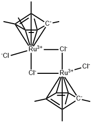 二氯(五甲基环戊二烯基)钌二聚体 结构式