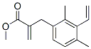 Benzenepropanoic acid, 3-ethenyl-2,4-dimethyl-alpha-methylene-, methyl ester (9CI) 结构式
