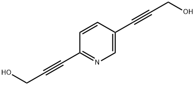 3,3'-(2,5-PYRIDINEDIYL)BIS-2-PROPYN-1-OL 结构式