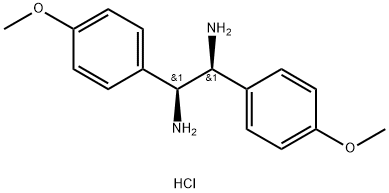 (1S,2S)-1,2-双(4-甲氧基苯基)乙二胺 结构式