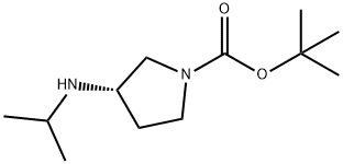 (3S)-3-(异丙基氨基)吡咯烷-1-甲酸叔丁酯 结构式