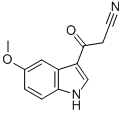 3-(5-METHOXY-1H-INDOL-3-YL)-3-OXOPROPANENITRILE 结构式