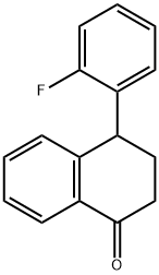 4-邻氟苯基-1-四氢萘酮 结构式