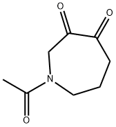 1H-Azepine-3,4(2H,5H)-dione, 1-acetyldihydro- (9CI) 结构式