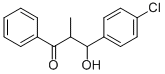 3-(4-CHLORO-PHENYL)-3-HYDROXY-2-METHYL-1-PHENYL-PROPAN-1-ONE 结构式