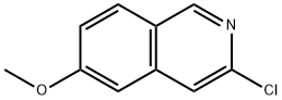 3-氯-6-甲氧基异喹啉 结构式