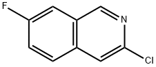 3-CHLORO-7-FLUOROISOQUINOLINE 结构式