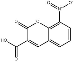 8-硝基-2-氧代-2H-色烯-3-羧酸 结构式