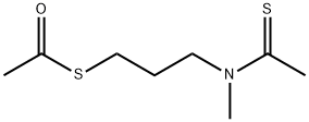 Ethanethioic  acid,  S-[3-[methyl(1-thioxoethyl)amino]propyl]  ester 结构式