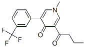 3-butanoyl-1-methyl-5-[3-(trifluoromethyl)phenyl]pyridin-4-one 结构式