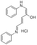 1-苯胺-5-苯基亚氨基-1,3-戊二烯-2-醇盐酸 结构式