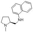 (S)-(-)-1-甲基-2-(1-萘胺甲基)吡咯烷 结构式