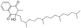 3-hydroxy-2-methyl-3-phytyl-2,3-dihydronaphthoquinone 结构式