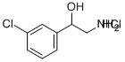 2-氨基-1-(3-氯-苯基)-乙醇盐酸盐 结构式